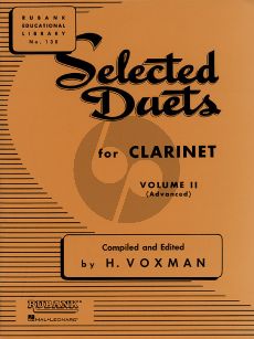 Voxman Selected Duets for Clarinet Vol.2 (Advanced)