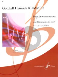 Kummer 2 Duos Op. 46 pour Flute et Clarinette (Jacques Lancelot)