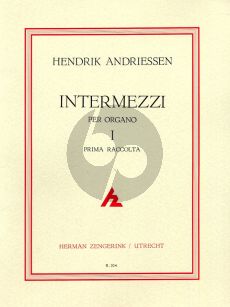 Andriessen Intermezzi Vol.1 Orgel