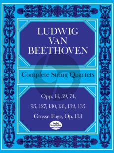 Beethoven Complete String Quartets Score (Dover)