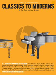 Album Classics to Moderns Intermediate Grades Piano (MFM Vol.37)