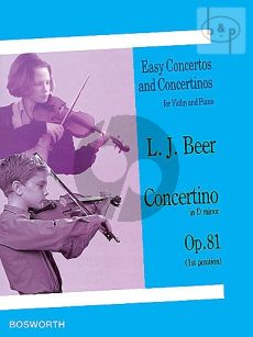 Beer Concertino d-minor Op. 81 Violin and Piano (1st.pos.)