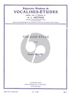 Poulenc Vocalise-Etude (High)