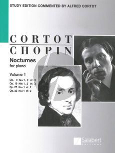 Chopin Nocturnes Vol.1 for Piano Solo (Study Edition by Alfred Cortot) (English)