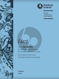 Liszt Via Crucis Solos SSATBarB – Choir SATB – Organ or Piano Partitur