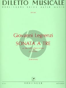 Legernzi Sonate a tre Op. 4 No. 1 d-moll 2 Violinen und Bc (Erich Schenk)