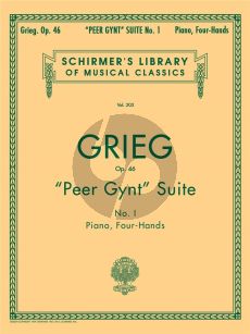 Grieg Peer Gynt Suite No.1 Op.46 for Piano 4 Hands