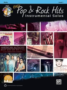 Easy Pop & Rock Hits Instrumental Solos for Strings Violin (Bk-Cd)