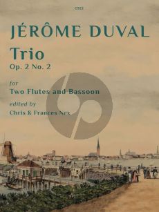 Duval Trio Op.2 No.2 for 2 Flutes and Bassoon Score and Parts (Edited by Chris and Francis Nex)