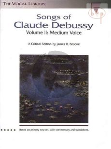 Songs of Debussy Vol.2 for Medium Voice and Piano