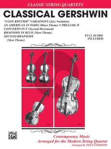 Classical Gershwin for String Quartet (Score/Parts) (arr. Tony Esposito and Jeff Sultanof)