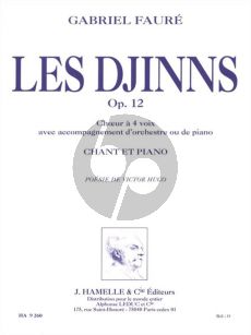 Faure Les Djinns Op.12 Choeur et Piano