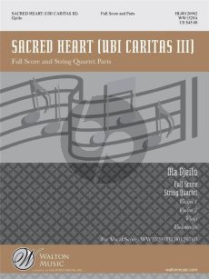 Gjeilo Sacred Heart Full Score and Instrumental Parts (Ubi Caritas III) (WW1529A)