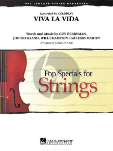 Coldplay Viva la Vida Pop Specials for Strings (Score/Parts)