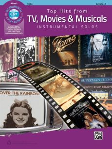 Top Hits from TV, Movies & Musicals Instrumental Solos Cello (Bk-Cd)