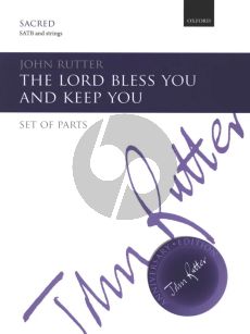 Rutter The Lord Bless You and Keep You for SATB and Strings - Set of String Parts (4-4-3-2-1) for SATB Version