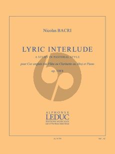 Bacri Lyric Interlude Op.110b Cor Anglais (or Flute/Clarinet/Viola) and Piano