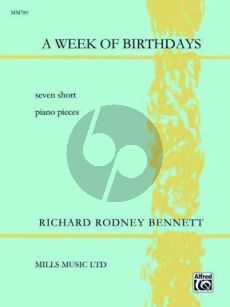 Bennett A Week of Birthdays Piano solo