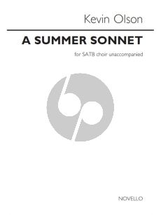 Olson A Summer Sonnet SATB