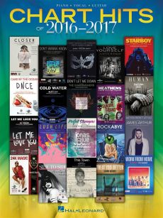 Chart Hits of 2016-2017 Piano-Vocal-Guitar