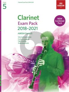 Clarinet Exam Pack 2018–2021 ABRSM Grade 5 Clarinet-Piano (Book with Audio online)