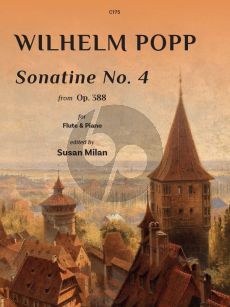 Popp Sonatine Op.388 No.4 for Flute-Piano (edited by Susan Milan) (Grades 6–8 - Trinity Grade 6 syllabus)