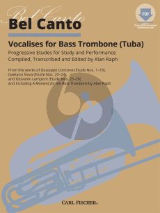 Raph Bel Canto Vocalises for Bass Trombone (Tuba)