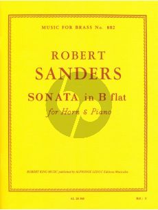 Sanders Sonata in B flat for Horn and Piano