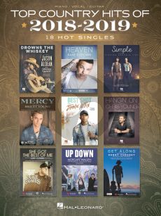 Top Country Hits of 2018-2019 Piano-Vocal-Guitar (18 Hot Singles)