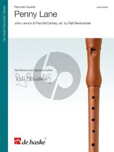 Lennon-McCartney Penny Lane Recorder Quartet (SATB) (Score/Parts) (transcr. by Ralf Bienioschek)