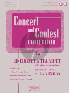 Voxman Concert and Contest Collection for Bb Cornet or Trumpet or Baritone (Treble Clef) (Solopart with Audio Online)