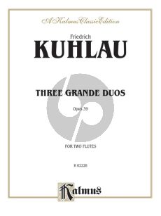 Kuhlau 3 Grand Duos Op.39 for 2 Flutes