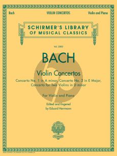 Bach - Violin Concertos Violin and Piano (edited by Eduard Herrmann)