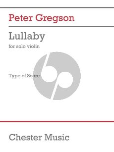 Gregson Lullaby for Violin solo