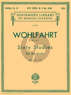 Wohlfahrt 60 Studies Op.45 Vol.2 No.31 - 60 for Violin (edited by Gaston Blay)