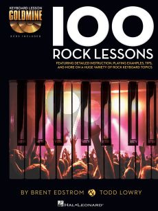 Edstrom Lowry 100 Rock Lessons Keyboard Lesson Goldmine Series  Book with 2 Cd's