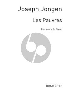 Jongen Les Pauvres Op.64 for Voice and Piano