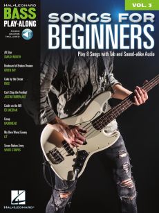 Songs for Beginners for Bass Guitar (Bass Play-Along Volume 59) (Book with Audio online)