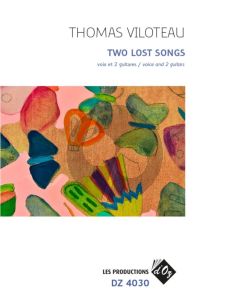 Viloteau The Lost Songs for 2 Guitars and Voice (Score/Parts)