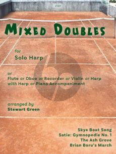 Green Mixed Doubles for Harp Duet or Harp, Flute, Oboe, Recorder or Violin solo and Harp or Piano Accompaniment (Grades 1 & 4 - Trinity Grades 1 & 4 Syllabuses)