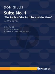 Gillis Suite No. 1 "The Fable of the Tortoise and the Hare" for Wind Quintet (Score/Parts)