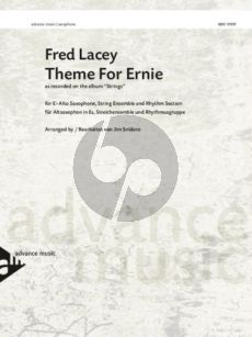 Lacey Theme for Ernie alto saxophone / string ensemble (V1-V2-Va-Vc) / rhythm section (P-DB-Dr) (Score/Parts) (arr. Jim Snidero)