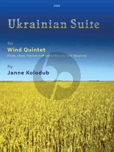 Kolodub Ukrainian Suite for Wind Quintet Flute, Oboe, Clarinet in B flat and A, Horn in F and Bassoon Score and Parts (Edited by Chris and Frances Nex)