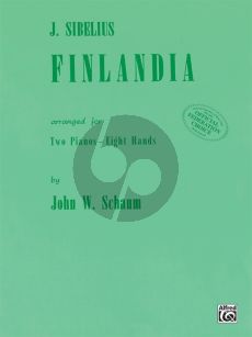 Sibelius Finlandia for 2 Pianos 8 Hands (2 copies included) (Arr. John W. Schaum)