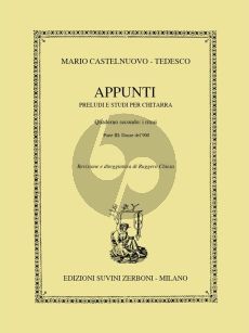 Castelnuovo-Tedesco Appunti Op. 210 Vol. 2 Parte 3 Danze del Novecento for Guitar