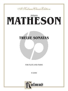 Mattheson 12 Sonatas Flute and Piano