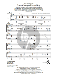 Love Changes Everything (from Aspects Of Love) (arr. Ed Lojeski)