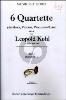 6 Quartets Op.2 Vol.1 (No.1 - 3) (Horn-Vi.-Va.-Bc)