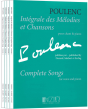 Poulenc Intégrale des Mélodies et Chansons (Complete songs) (Vol.1-4 Set) Voice-Piano (original keys)