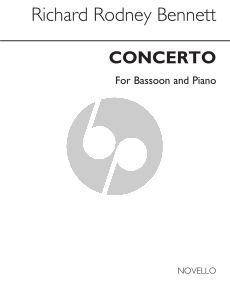 Bennett Concerto Bassoon and Orchestra (piano reduction)